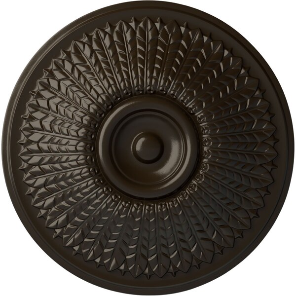Ekena Millwork Modena Ceiling Medallion (Fits Canopies up to 5 1/4"), Hnd-Painted Stone Hearth, 23 1/2"OD x 3 1/2"P CM23MOSHF - main